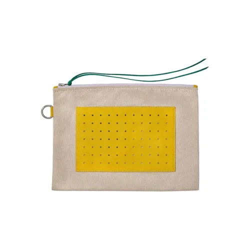 HERMES Navette Овчина с хлопком Клатч Маленький Женский Многоцветный