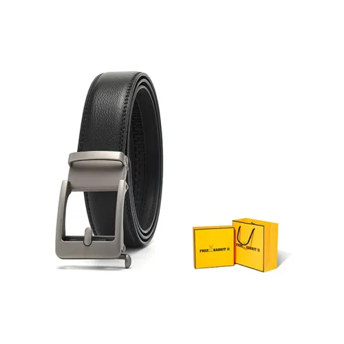 FREE RABBITⅡ YOUNG И Средний Возрастной Бизнес Брюки Ремень с Автоматической Застежкой Коровья Кожа Ремни Мужской Ширина 3,5 см