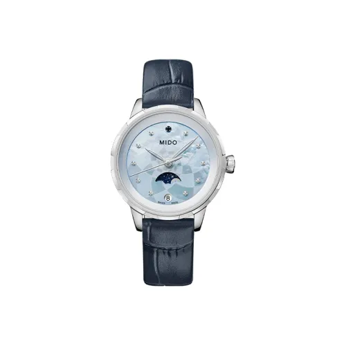 Mido quartz Movement Женские часы 31 мм Синий