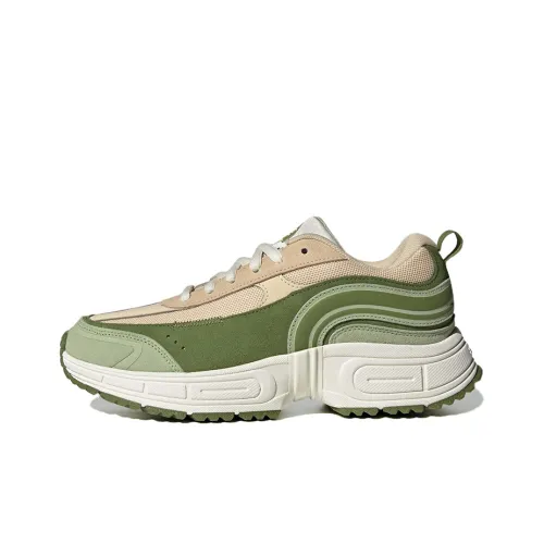 Adidas Neo Fantasy Flow Slip-resistant Low Top Casual Women's Green White Adidas Neo Fantasy Flow Slip-resistant Низкий Топ Casual Женский Зеленый Белый