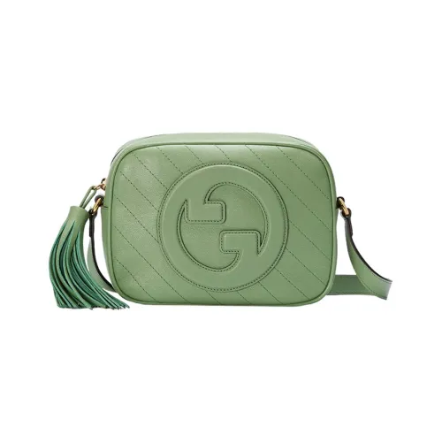 GUCCI Blondie Кожа Сумка через плечо Сумка на плечо Женская Зеленая