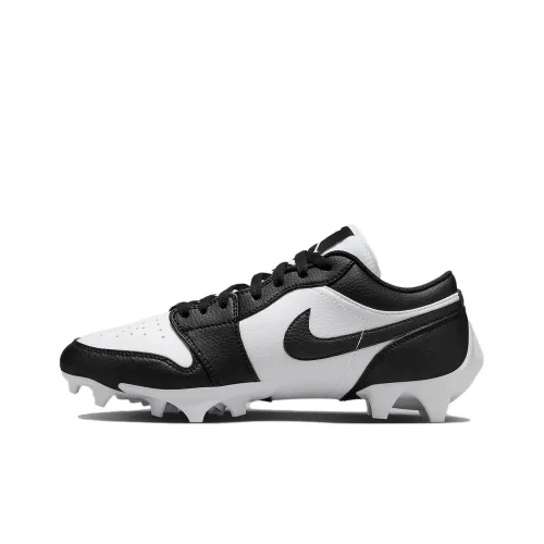 Jordan Air Jordan 1 Low Бутсы 'Панда' Устойчивые к истиранию футбольные бутсы Мужские Черный Белый