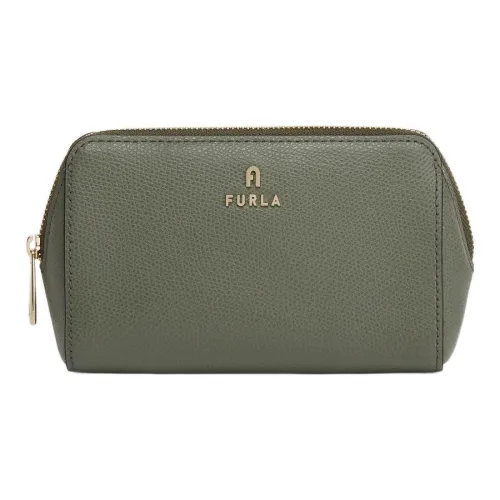 Furla Текстурированная кожа клатч среднего размера женский светло-зеленый