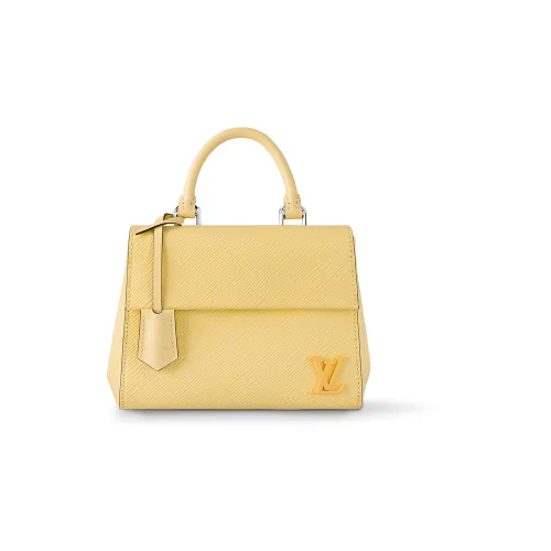 LOUIS VUITTON Cluny Epi Коровья кожа Крупнозернистая текстура Сумка через плечо Сумка через плечо Мини Женская Желтая