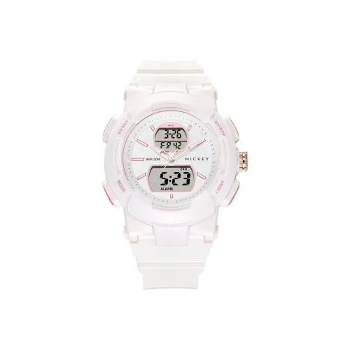 Disney Mickey Series Электронный Механизм TPU Ремешок Часы Унисекс Белый Циферблат