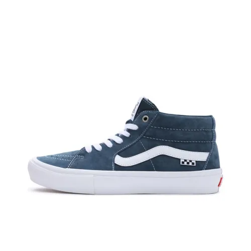 Vans Skate Grosso MID Топ Кроссовки для скейтбординга Унисекс Синий Белый