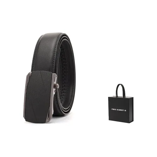 FREE RABBITⅡ Бизнес Ремень Матовый Автоматическая Застежка Коровья Кожа Ремни Мужской Ширина 3,5 см