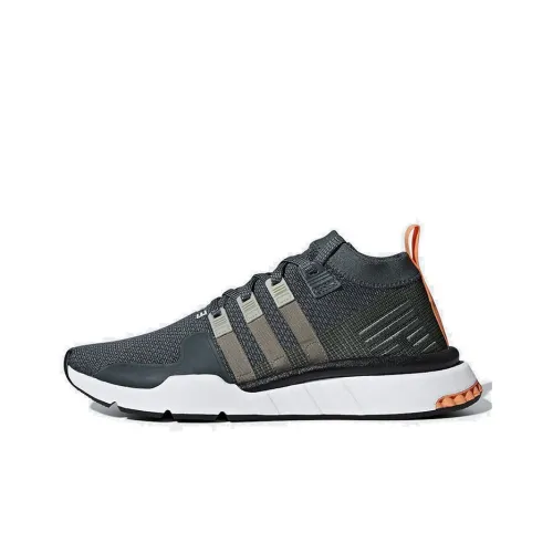 Adidas Originals EQT Support ADV Slip-resistant Abrasion-resistant Lightweight MID Top Casual Unisex Black Adidas Originals EQT Support ADV Противоскользящий Устойчивый к истиранию Легкий MID Топ Повседневный Унисекс Черный