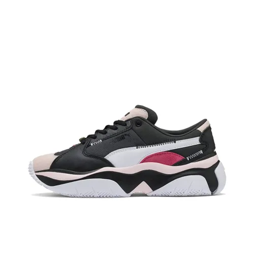 PUMA Storm Anti День святого Валентина Низкий Топ Повседневная Обувь Женская Черный Розовый Белый