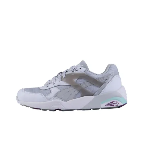 PUMA R698 Trinomic Low Топ Повседневная обувь Женская Серый Белый