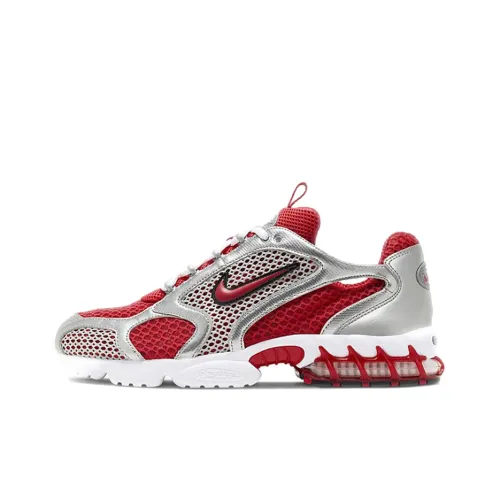 Nike Air Zoom Spiridon Cage 2 Устойчивый к истиранию Низкий Топ Casual Унисекс Серый Красный