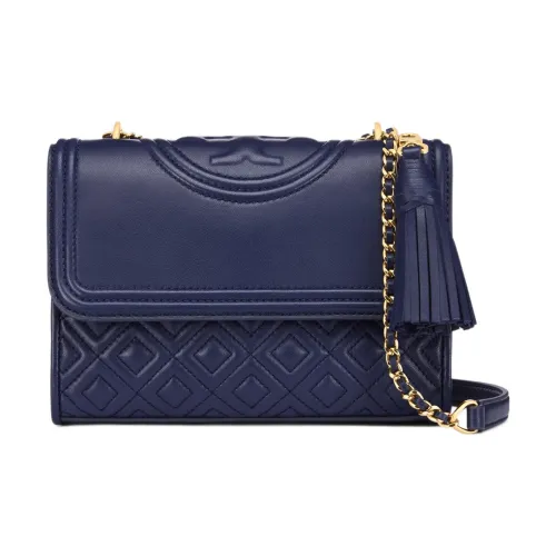 TORY BURCH Fleming кожа Camera сумка сумка через плечо плечевая сумка женская синяя