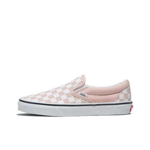 Vans Classic Slip-on Low Top Скейтборд Кроссовки Унисекс Розовые Белые