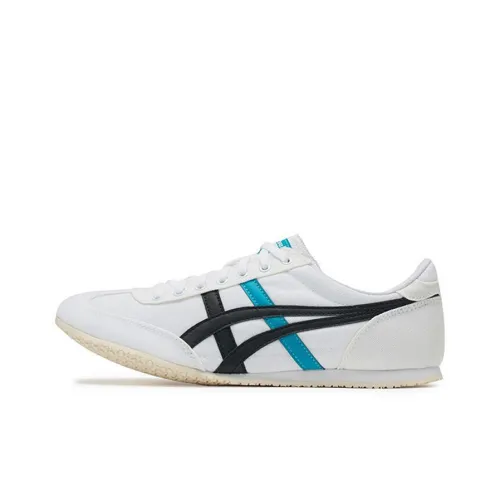 Onitsuka Tiger Machu Racer Slip Resistant Abrasion Resistant Низкий Топ Casual Унисекс Белый
