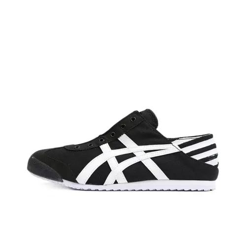 Onitsuka Tiger MEXICO 66 Амортизирующие шоки Противоскользящий низ Топ Повседневная обувь Унисекс Черный