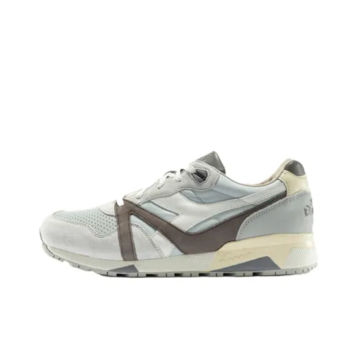 Diadora N9000 PREMIUM Slip-on Устойчивый к истиранию Дышащий Низкий Топ Спортивная Повседневная Обувь Унисекс Серый