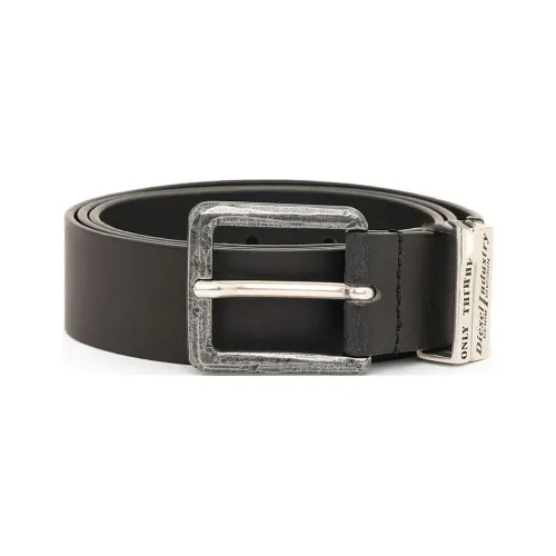 DIESEL Ремни из коровьей кожи, черные, мужские