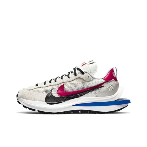 Sacai совместный бренд x Nike VaporWaffle Royal Fuchsia Низкий топ Casual Унисекс Серый Белый