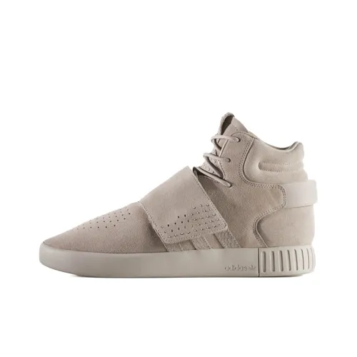 Adidas Originals Tubular Invader Strap Шокаблоки Противоскользящие Дышащие Высокие Повседневные Кроссовки Унисекс Умбра