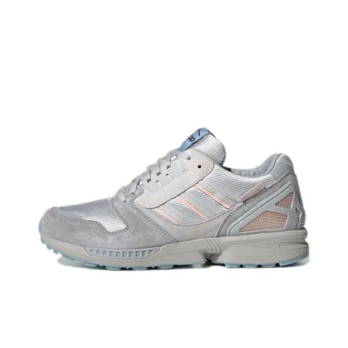 Adidas Originals ZX 8000 Slip-Resistant Abrasion-Resistant Low Top Casual Shoes Unisex Gray Pink Adidas Originals ZX 8000 Противоскользящий устойчивый к истиранию низкий топ повседневная обувь унисекс серый розовый