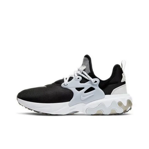 Nike React Presto Shock Absorbers Slip-resistant Low Top Casual Women's Black White Найк React Presto Shock Absorbers Низкий топ противоскользящий повседневный женский черный белый