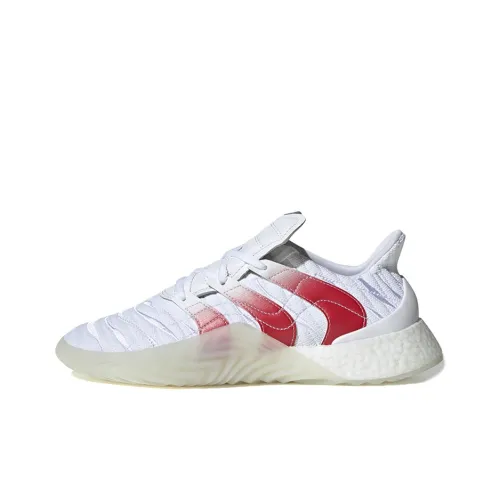 Adidas Originals Sobakov Нескользящий Легкий Низкий Топ Повседневная Обувь Мужская Белый Красный