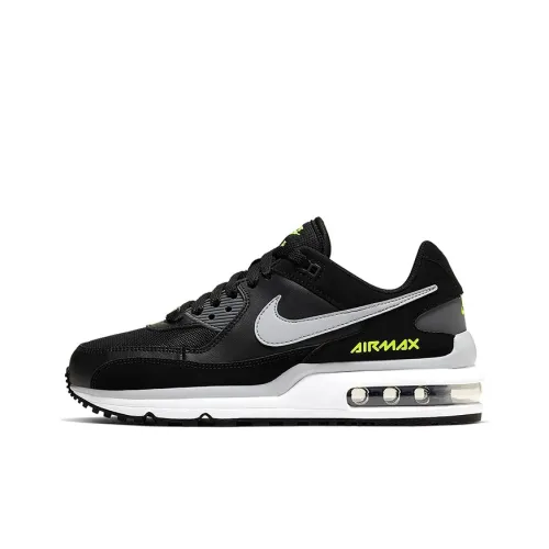 Nike Air Ma Wright Shock Absorbers Slip-resistant Abrasion-resistant Low Top Casual Shoes GS Black Gray Найк Эйр Ма Райт Шок Абсорберз Слип-Резистент Абразион-Резистент Низкий Топ Повседневная Обувь GS Черный Серый
