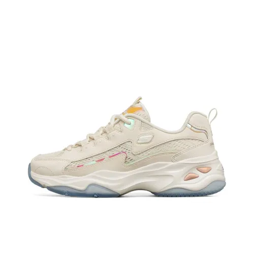 Skechers D'LITES 4,0 Панда Обувь Низкий Топ Повседневная Женская Айвори