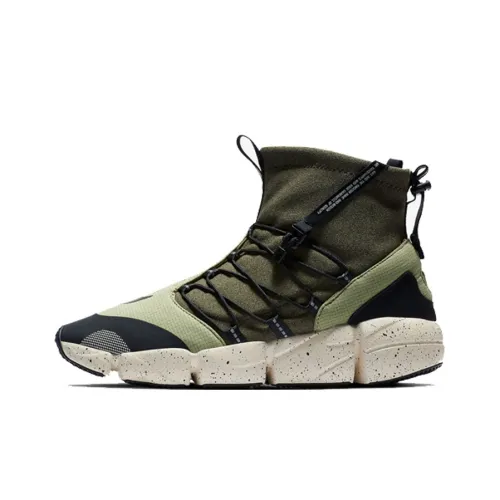 Nike Air Footscape Нескользящий Легкий Высокий Топ Повседневная обувь Мужская Армейский зеленый
