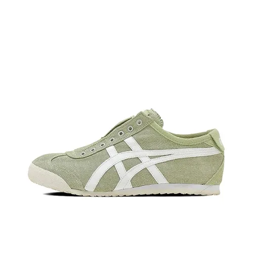Onitsuka Tiger MEXICO 66 Амортизаторы Устойчивость к истиранию Низкий топ Кэжуал Унисекс Зеленый Белый