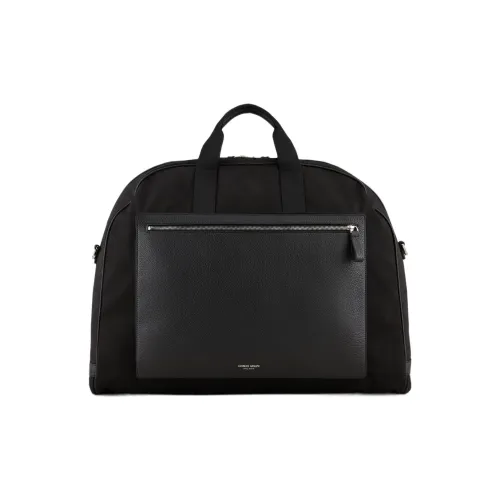 GIORGIO ARMANI Сумка через плечо из коровьей кожи мужская черная