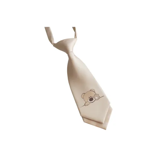 FREE RABBITⅡ Полиэстер Галстуки Унисекс Коричневый