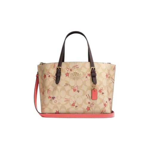 COACH Mollie PVC Тоут Сумка Сумка для покупок Сумка Сумка через плечо Стандартная Женская Умбра