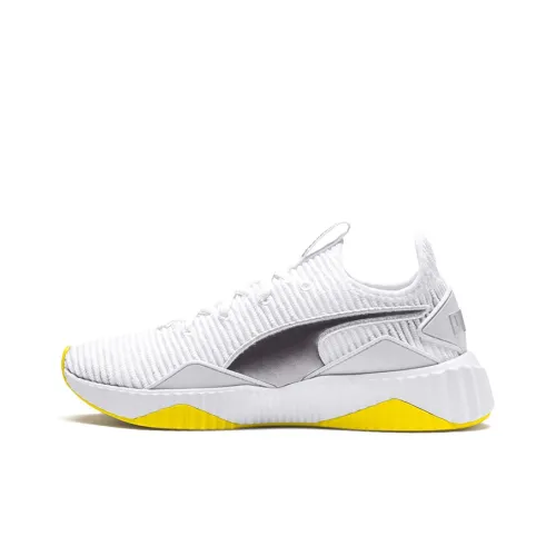 PUMA Амортизация Устойчивый к истиранию Дышащий Легкий Низкий Топ Повседневная Обувь Женская Желтый Серый Белый