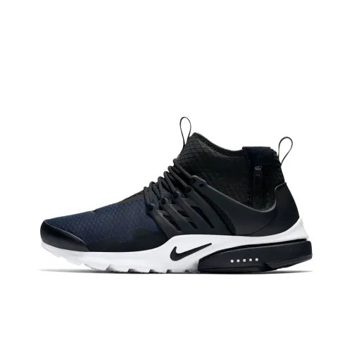 Nike Air Presto Shock Absorbers Slip-resistant MID Топ Повседневная обувь Мужская Черный Синий