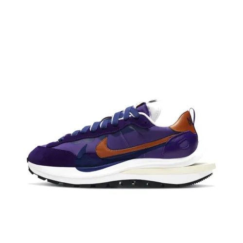 Sacai x Nike VaporWaffle Темный Радужный Низкий Топ Повседневная Обувь Унисекс Фиолетовый Золото
