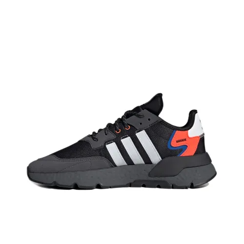 Adidas Originals Nite Jogger Дышащий Низкий Топ Повседневная Обувь Унисекс Серый Белый Красный