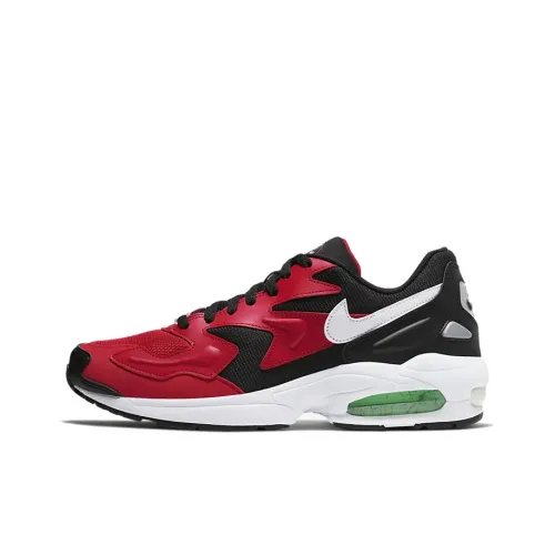 Nike Air Max 2 Light Low Top Casual Men's Black Red Найк Эйр Макс 2 Лайт Лоу Топ Кежуал Мужской Черный Красный
