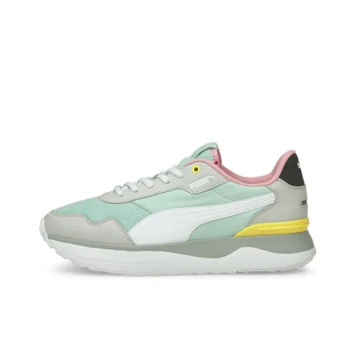 PUMA R78 Voyage Амортизация Износостойкий Низкий Топ Casual Женский Серый Зеленый Розовый