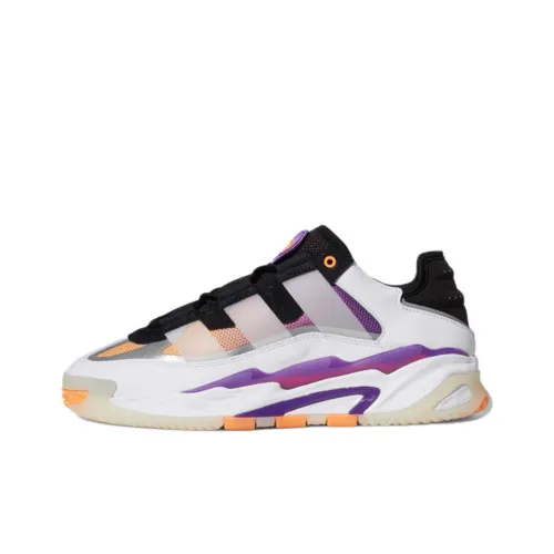 Adidas Originals Niteball 1,0 Противоскользящий Устойчивый к истиранию Низкий Топ Casual Унисекс Белый Черный Фиолетовый