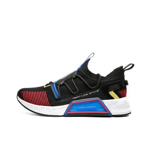 PEAK Taichi Xin CHAO Амортизаторы Slip-resistant устойчивые к истиранию Низкий топ Спортивная повседневная обувь Черный Красный Синий