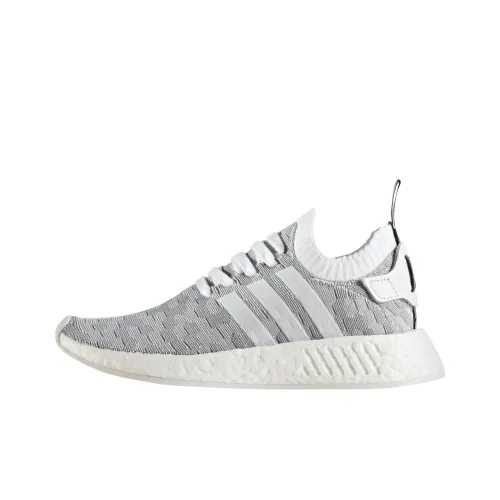Adidas Originals NMD_R1 Slip-resistant Abrasion-resistant Low Top Спортивная Повседневная Обувь Женская Серый Белый