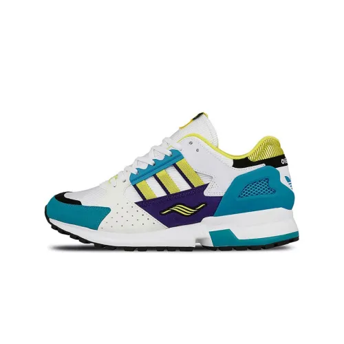 Adidas Originals ZX 10000C Амортизация Износостойкий Низкий Топ Спортивная Повседневная Обувь Унисекс Белый Синий