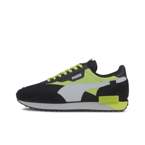 PUMA Future Rider Neon Play Low Top Повседневная обувь Мужская Черный Желтый