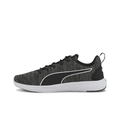 PUMA SOFTRIDE Vital Clean Амортизация Устойчивый к истиранию Дышащий Низкий Топ Повседневная обувь Мужская Черный Белый Серый