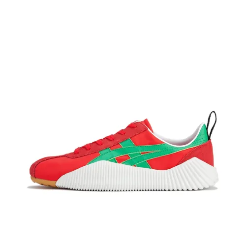 Onitsuka Tiger Acromount MT Шокабойеры Противоскользящие Устойчивые к истиранию Низкий Топ Повседневная обувь Унисекс Красный Зеленый