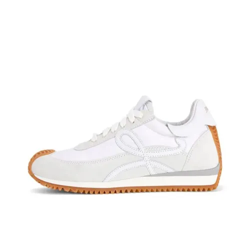 LOEWE Flow Runner Устойчивый к истиранию Низкий Топ Повседневная обувь Женская Белый Серый