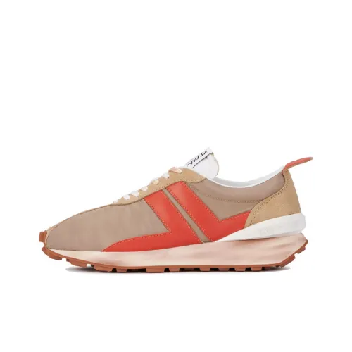 Lanvin Bumpr Low Топ Повседневная обувь Мужская Бежевый Оранжевый