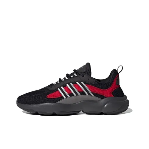 Adidas Originals Haiwee Slip-resistant Abrasion-resistant Low Top Casual Shoes Unisex Black Red Adidas Originals Haiwee Slip-resistant Abrasion-resistant Низкий Топ Повседневная Обувь Унисекс Черный Красный