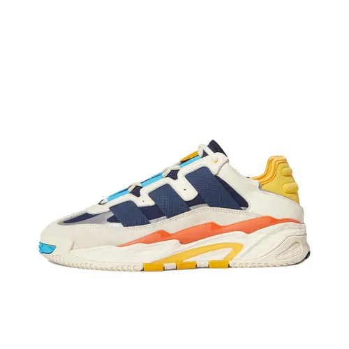 Adidas Originals Niteball Амортизация Износостойкий Низкий Топ Повседневная Обувь Унисекс Синий Белый Желтый